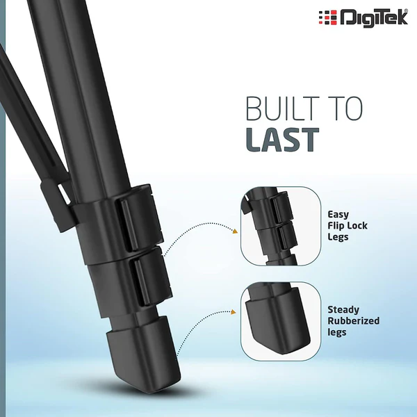 Product image of Digitek® DTR-480 LW 57" Portable Tripod, 360° Ball Head, 2kg Load, Aluminum, Carry Bag