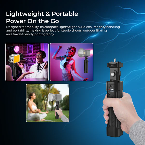 Product image of Digitek DPB-20000 PD Battery HANDLE GRIP for LED Studio COB Light