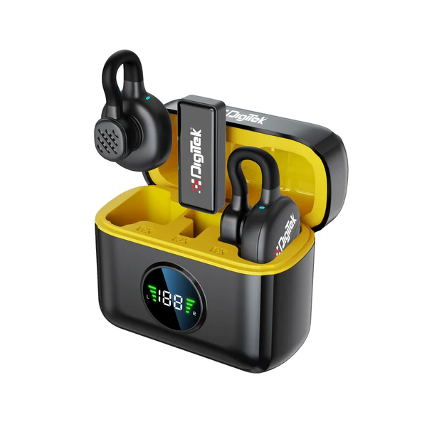 Product image of Digitek® DWM-119 2-in-1 Wireless Mic, AI Noise Cancel, 30m Range, 6Hr Battery, iOS/Android