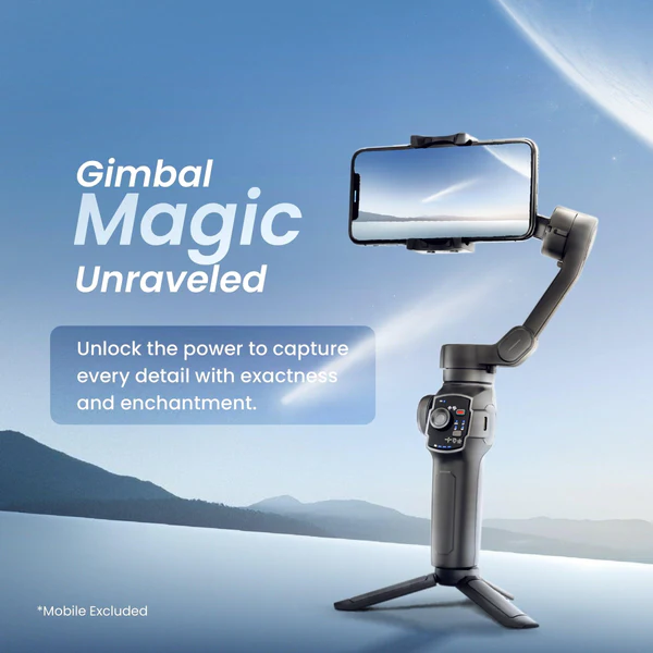 Product image of Digitek DSG-009F 3-Axis Foldable Smartphone Gimbal with Telescopic Rod | Smooth Video