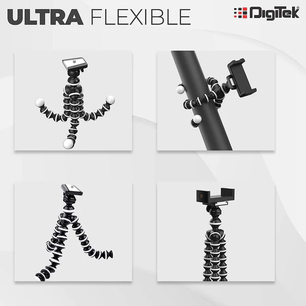Product image of Digitek® DTR-260 GT Mini Gorilla Tripod, 33cm, Flexible, Phone/Camera, 1kg Load, Remote