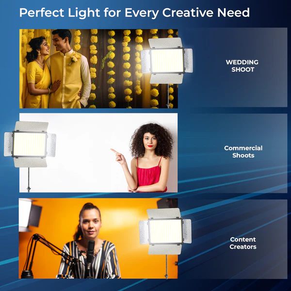Product image of Digitek LED-D1120 Professional Portable LED Video Light Panel | 50W | Indoor/Outdoor Use