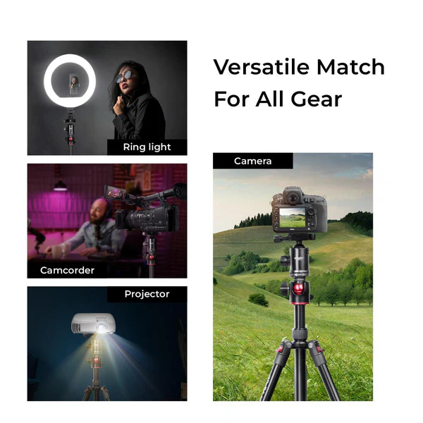 Product image of DIGITEK® (DTR 520 BH) 152CM Foldable Aluminum Tripod Cum Monopod