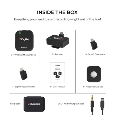 Digitek® DWM-101 Mini 2-in-1 Wi...