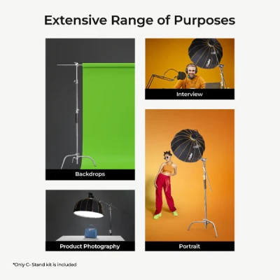 Digitek® Heavy Duty C-Stand, 10...