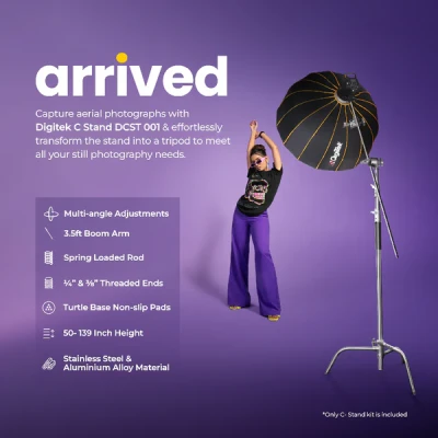 Digitek® Heavy Duty C-Stand, 10...