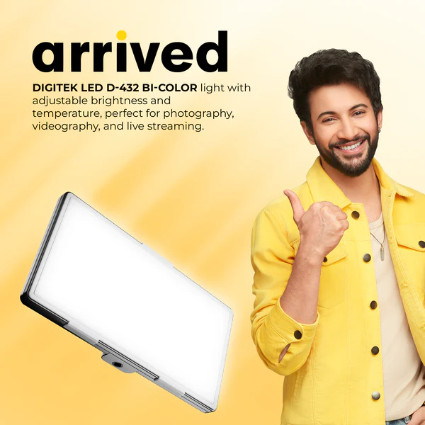 Product image of Digitek (LED-D432 Bi) Portable Bi-Color LED Video Light LED-D432Bi