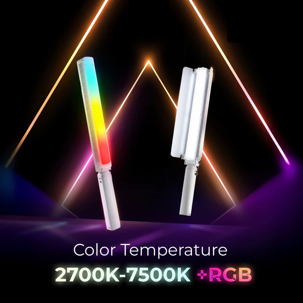 Product image of Digitek DSL-1000 RGB 100W Stick Light | Handheld RGB LED Wand | 2700–7500K | RA>97 | Portable
