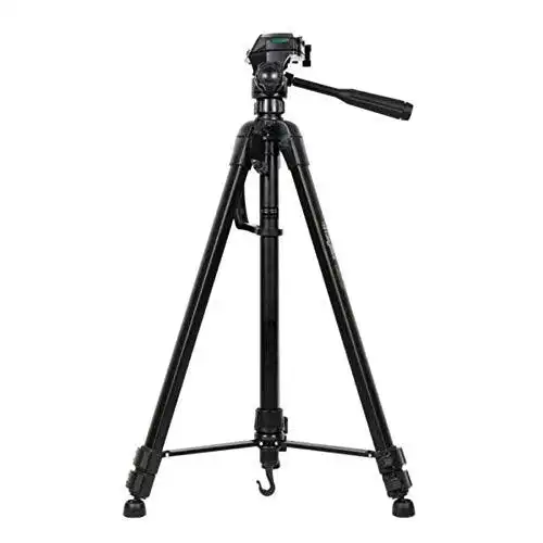 Product image of Digitek® DTR-550 LW Foldable Tripod Stand, 67 Inch, 5kg Load, 360° Ball Head, Aluminum, Carry Bag