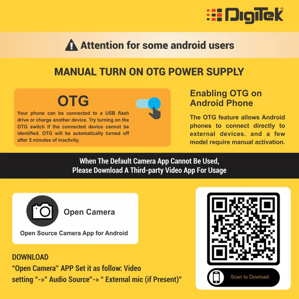 Product image of Digitek® DWM-102 Wireless Mic, ANC Noise Reduction, 30m Range, 10–12Hr Battery, iOS/Android/DSLR