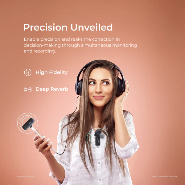 Product image of Digitek® DWM-106 2-in-1 Wireless Mic, 360° Sound, 80m Range, Noise Cancel & Reverberation