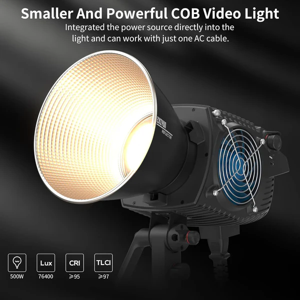 Product image of Digitek DCL-500 WBC 460W Bi-Color LED Video Light 18cm Reflector | 2700–6500K | CRI≥97