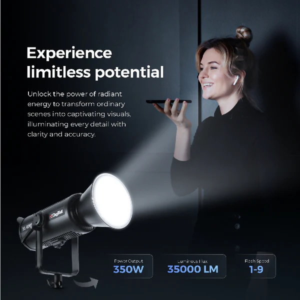 Product image of Digitek DCL-400 WBC Combo Continuous Light 2700-6500K Bi-Color High CRI | Studio & Pro Use