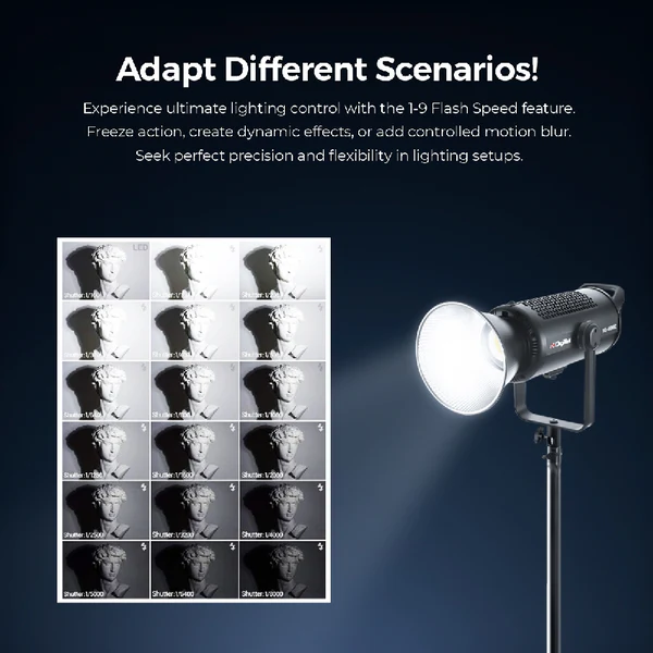 Product image of Digitek DCL-400 WBC Combo Continuous Light 2700-6500K Bi-Color High CRI | Studio & Pro Use