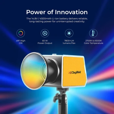 Digitek DCL-60W RGB Palm LED Li...