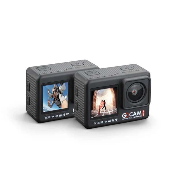 Product image of Digitek GoCAM DAC-101 5K 30FPS 48MP WiFi Action Camera | Dual Screen | EIS | 2 Batteries