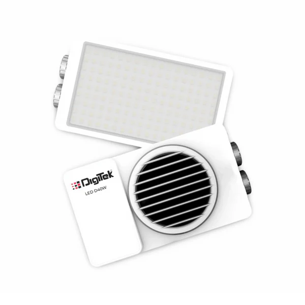 Digitek (LED D40W) Portable 40W Bi-Color LED Video Light, 2700K-6500K, CRI 96+, 3600LM, 12 FX Lighting Effects, 120° Beam Angle, Built-in Battery & Type-C Charging, Ideal for Photo & Videography