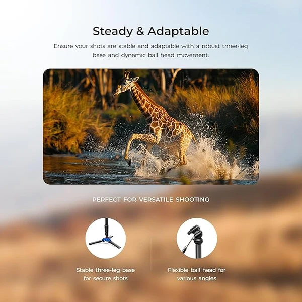 Product image of Digitek Monopod DMP 55 LVH Maximum Opetating height 1600mm with 3 KG load Capacity