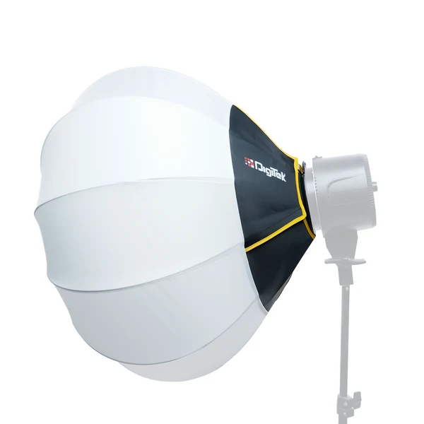 Product image of Digitek (DLSF 65) Rounded 65cm Lantern Softbox with Bowens Mount, 270° Omni-Directional, Light Quick Setup, Click Lock Design, Optional Skirts Fabric and Metal Build