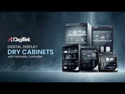 Product image of Digitek (AD 55S) 55 Liters Capacity Digital Display Dry Cabinet with Humidity Controller (Black)