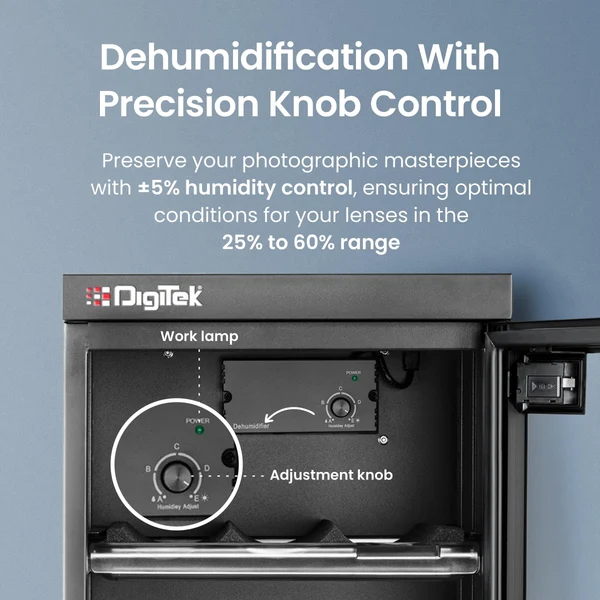 Product image of Digitek (AB 35C) 35 Liters Capacity Digital Display Dry Cabinet with Humidity Controller (Black)