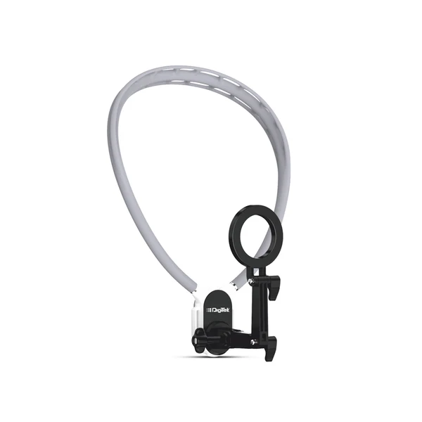 Product image of Digitek (DNM 050) Silicon U-Shaped Neck Magnetic Mount for Phones & Action Cameras, Magnetic Grip, 360° Rotation, Horizontal/Vertical Shooting, MagSafe & Non-MagSafe Compatible, for Outdoor Vlogging