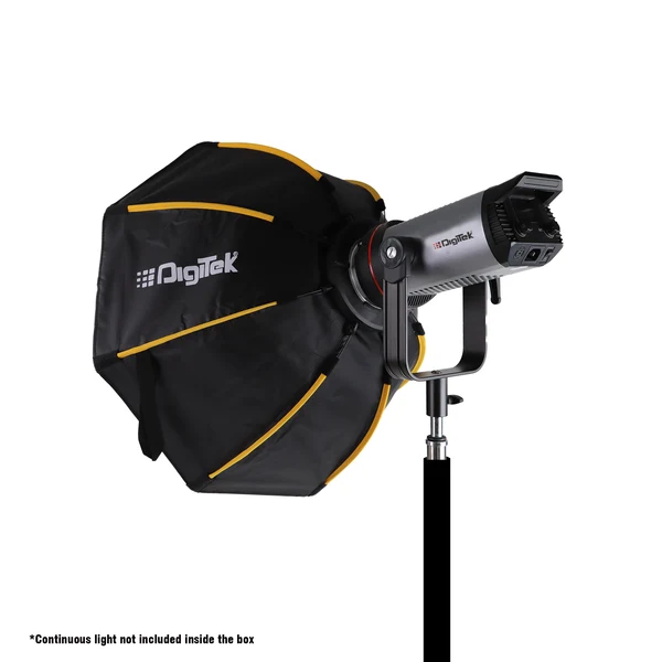 Digitek DBDS 65W 65cm Beauty Dish Softbox (White), Collapsible, Transportable, Lightweight Bowen Mount for Photography & Studio Lighting with Removable Diffuser