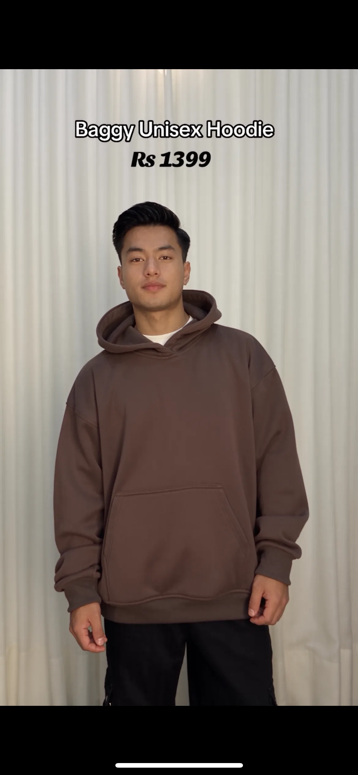 Baggy Unisex Hoodie Non chain