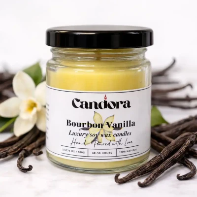 Bourbon Vanilla Scented Soy Wax...