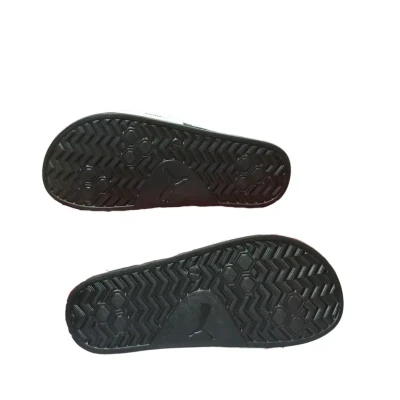 Puma White Slides with Red Logo