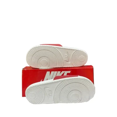 Nike Red and White Slides