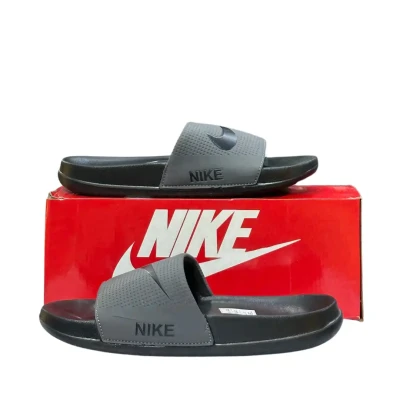 Nike Grey Slides