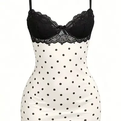 Polka Dot Mini Dress