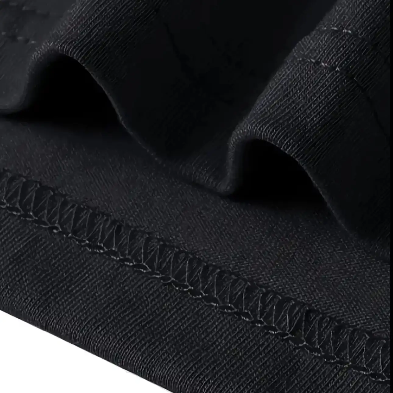 Product image of NOVORA Premium Oversized Lycra Cotton T-Shirt|BLACK