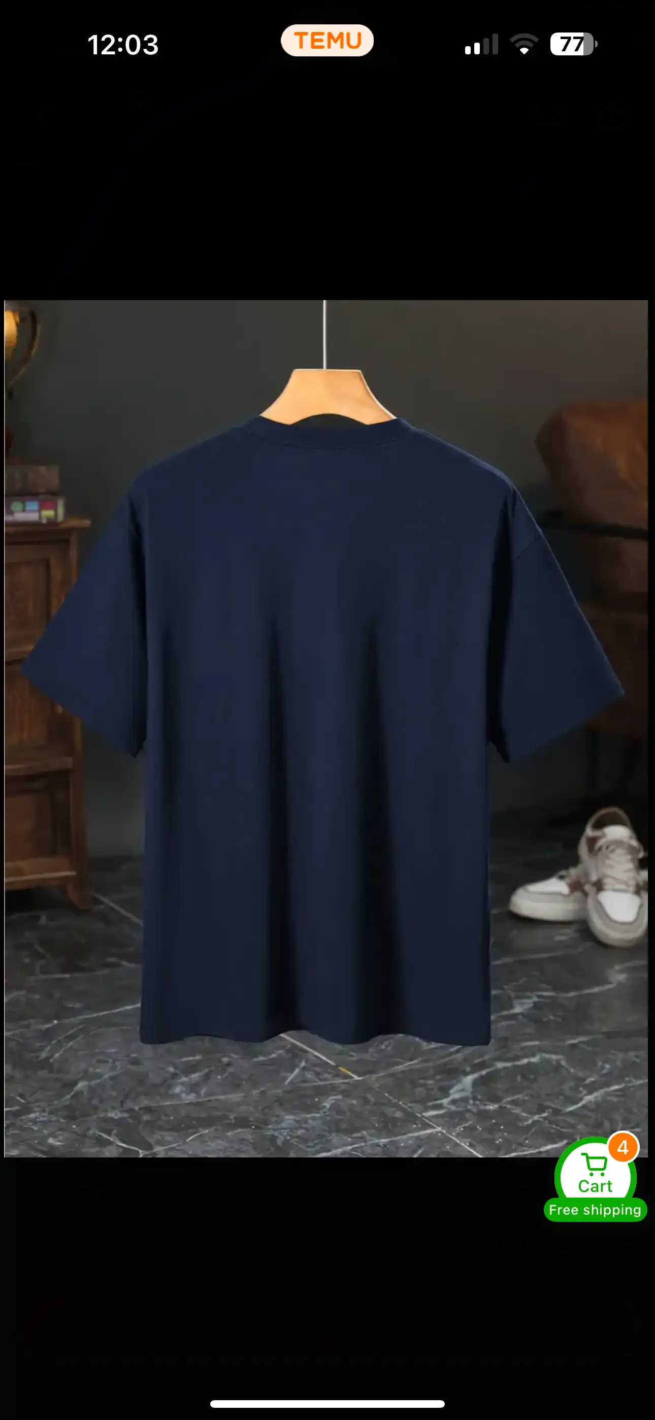 Product image of NOVORA Aura Premium Lycra Cotton Oversized T-Shir|NavyBlue