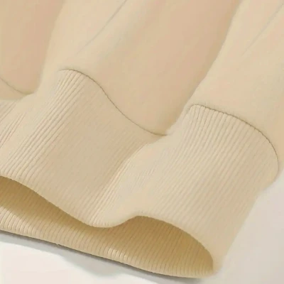 Luxe Beige Oversized Hoodie • N...