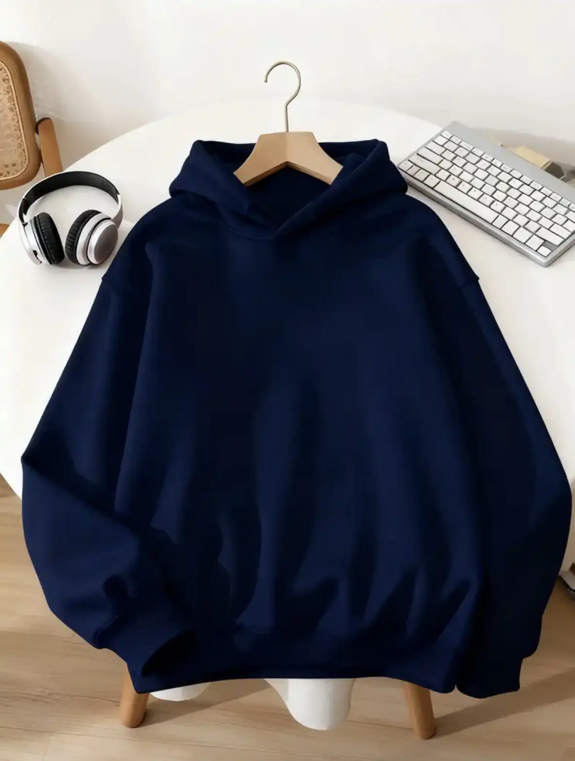 Product image of Deep Navy Oversized Hoodie | NOVORA