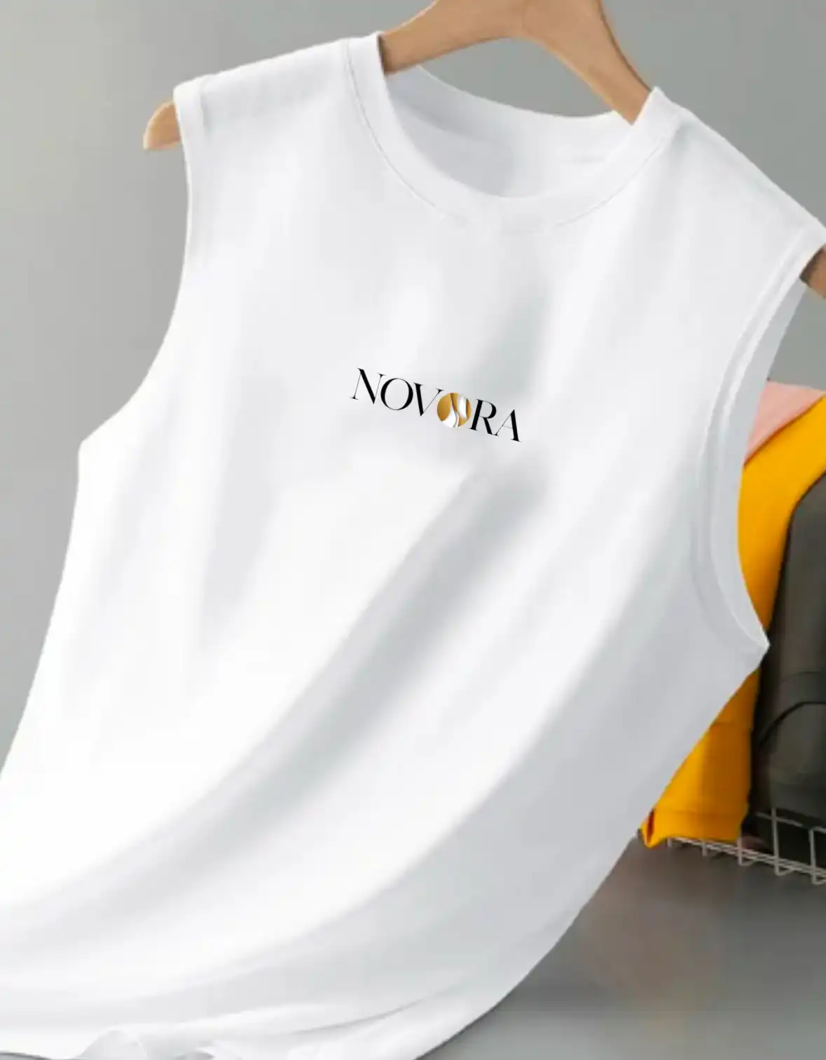 Product image of Sleeveless Comfort Tank — NOVORA Edition|White