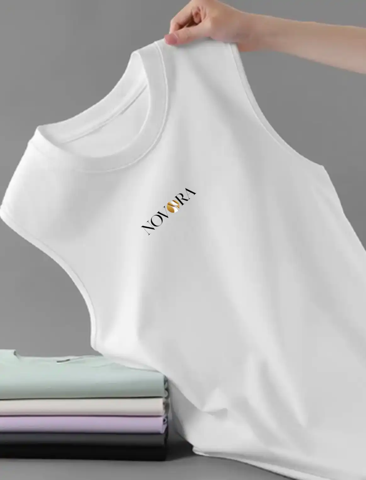 Product image of Sleeveless Comfort Tank — NOVORA Edition|White