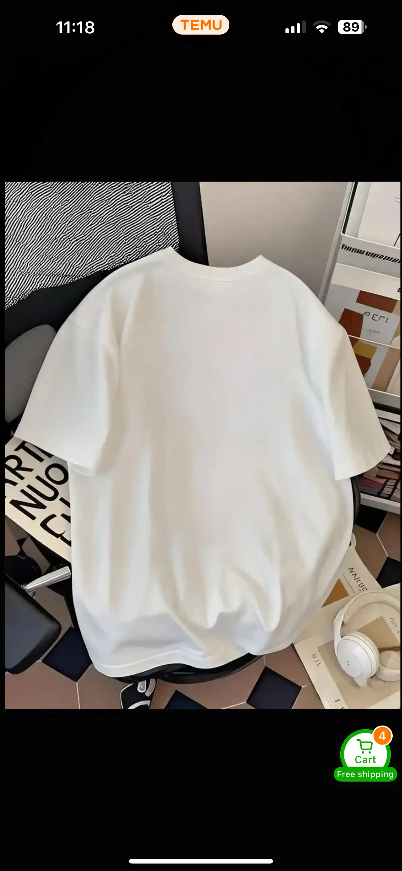 Product image of White Classic Logo oversized Tee — by NOVORA