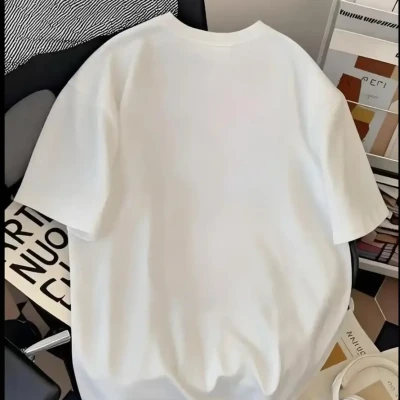 White Classic Logo oversized Te...