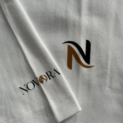 White Classic Logo oversized Te...