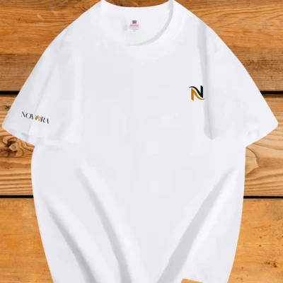 White Classic Logo oversized Te...