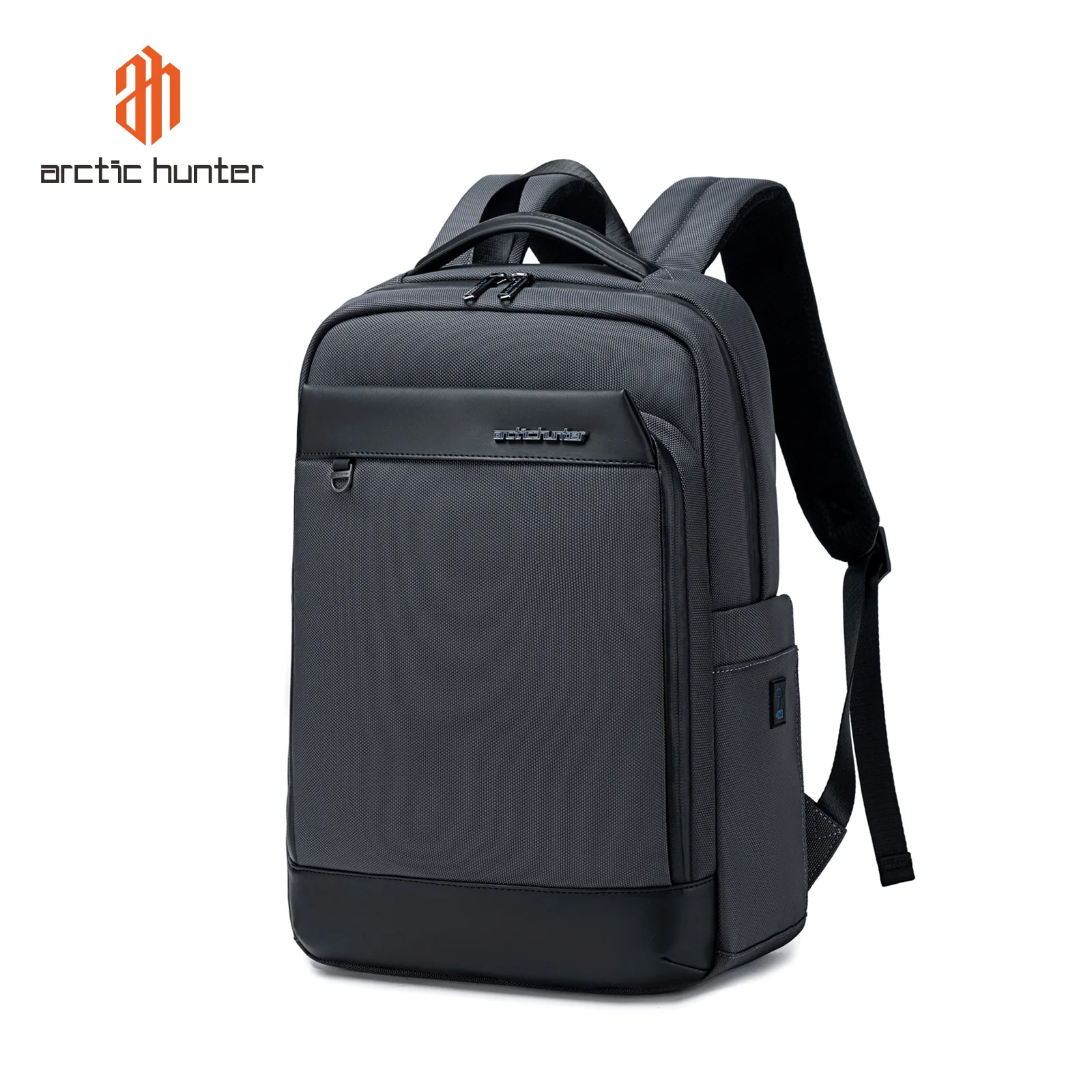 B00672 Grey Laptop Backpack- 15.6 inches