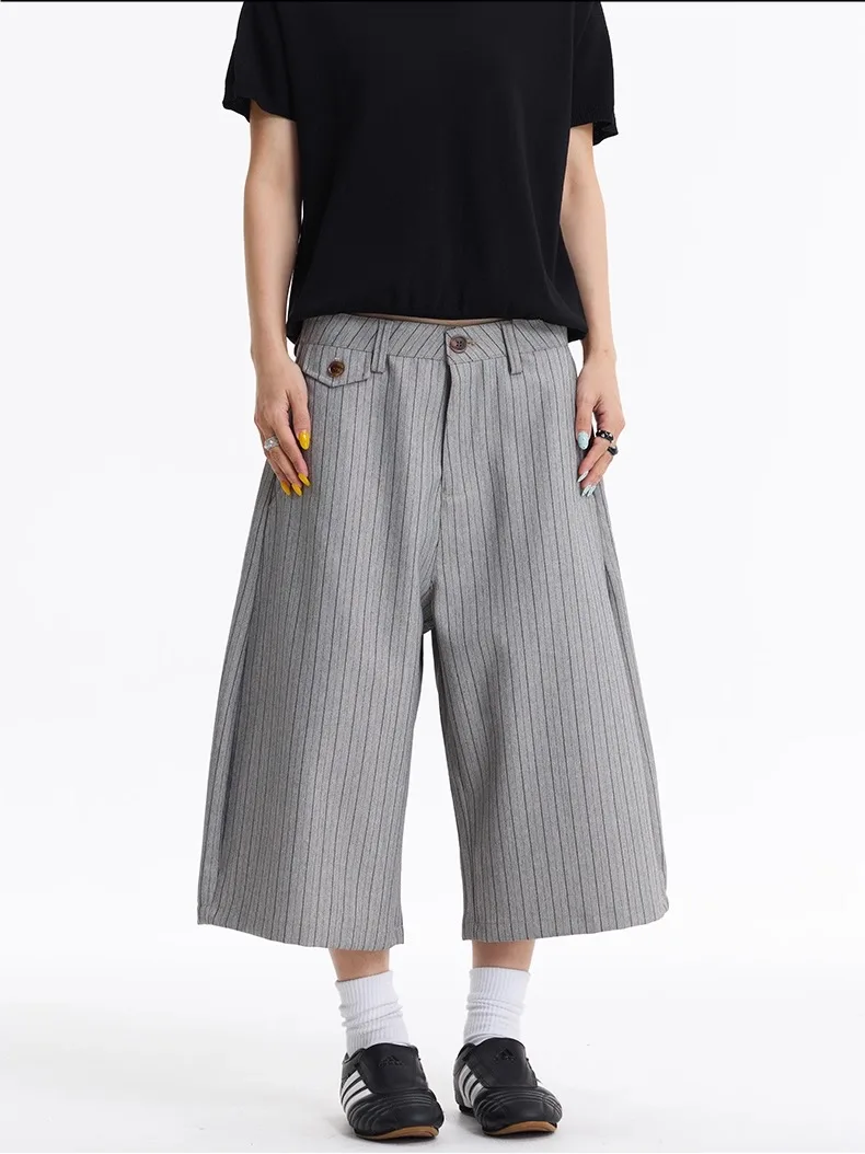 Pinstripe Tailored Shorts