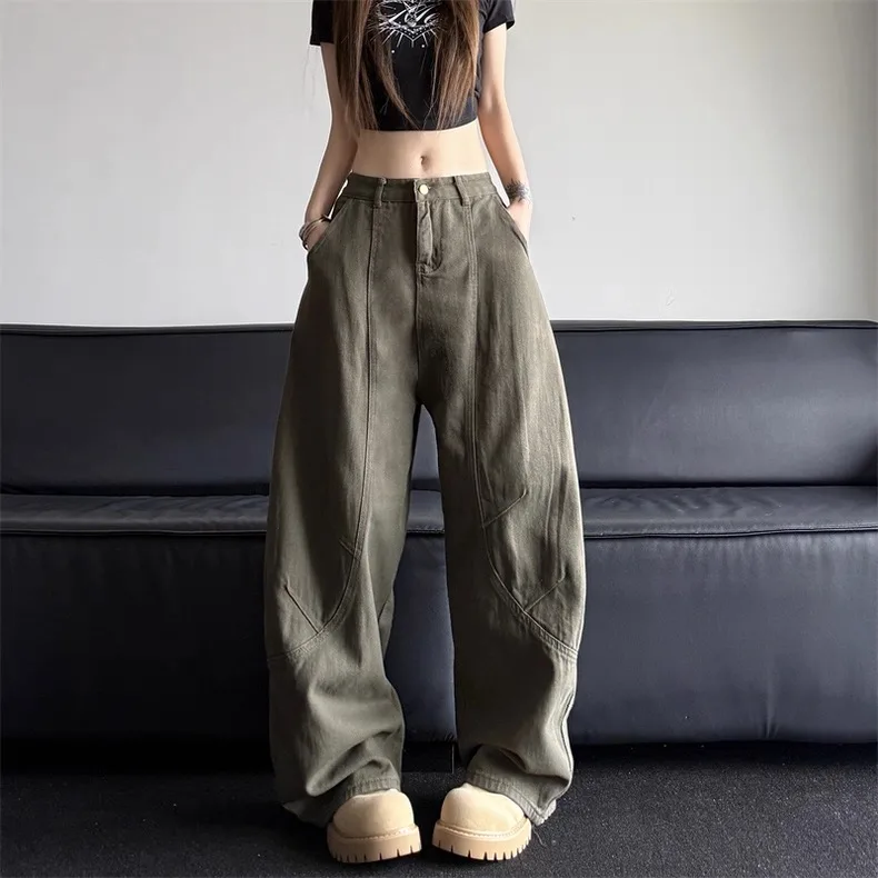Military Green Baggy Pants