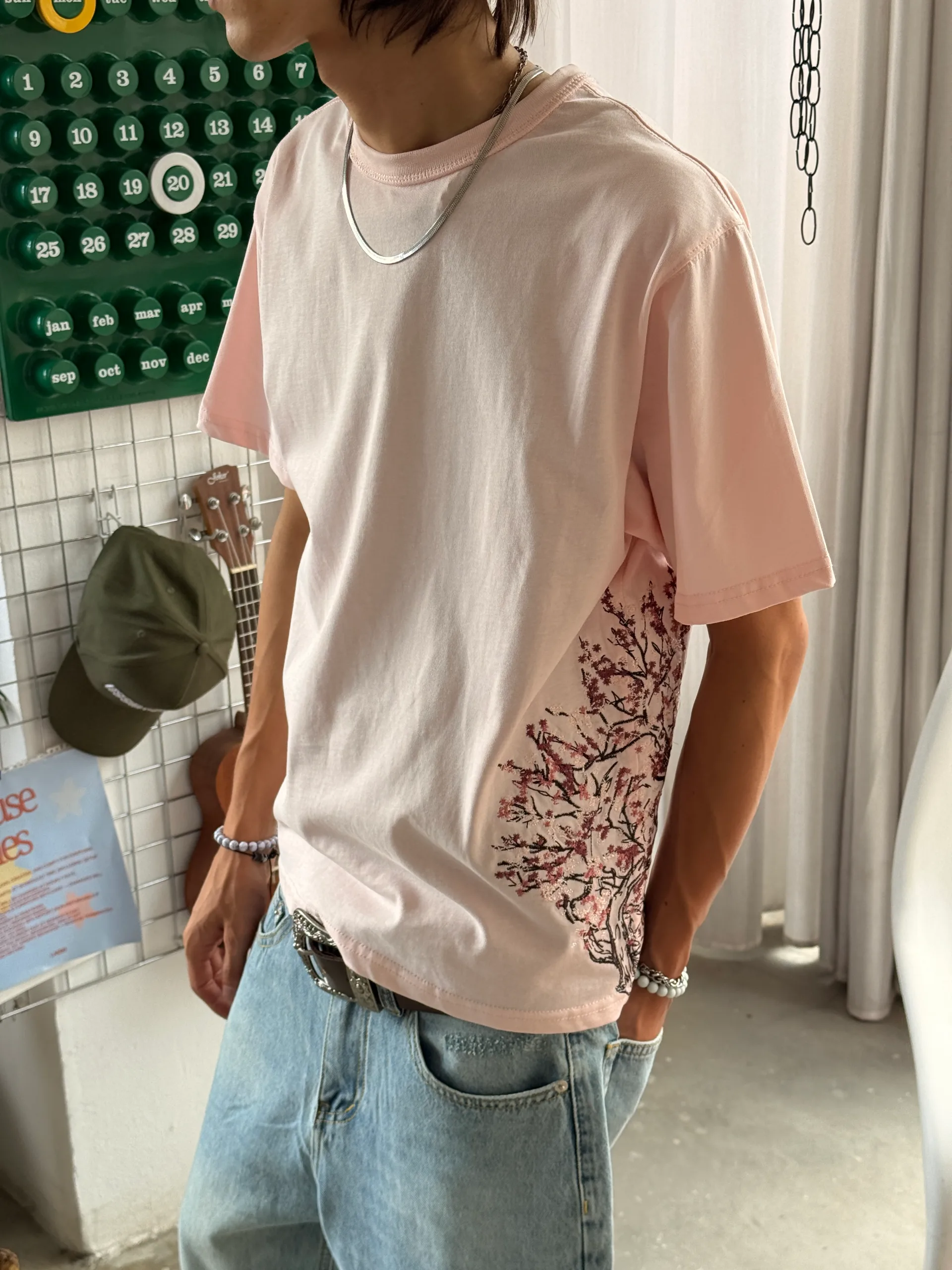 Sakura Embriodered Tee