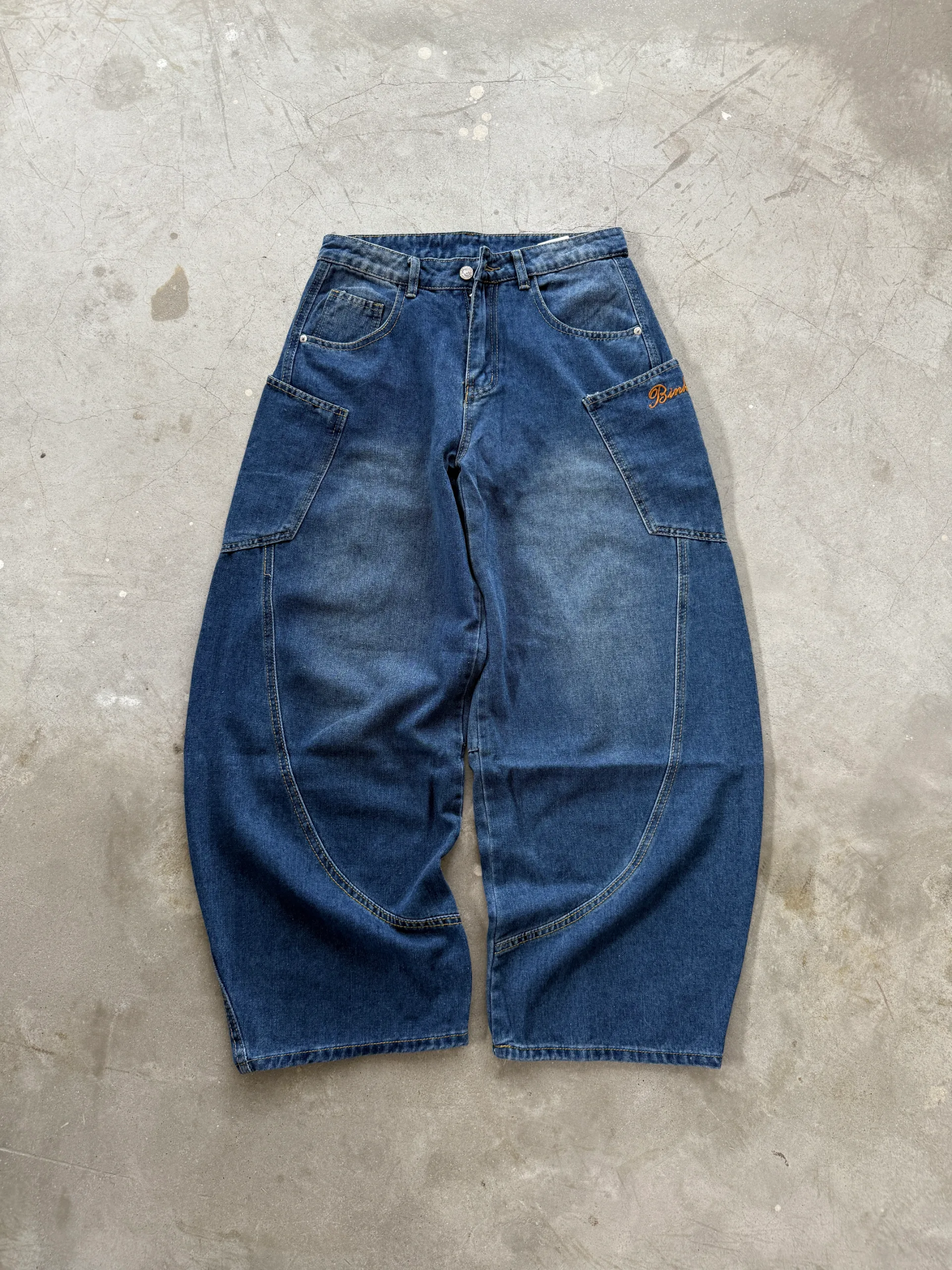 Ultra Wide-Leg Barrel Jeans