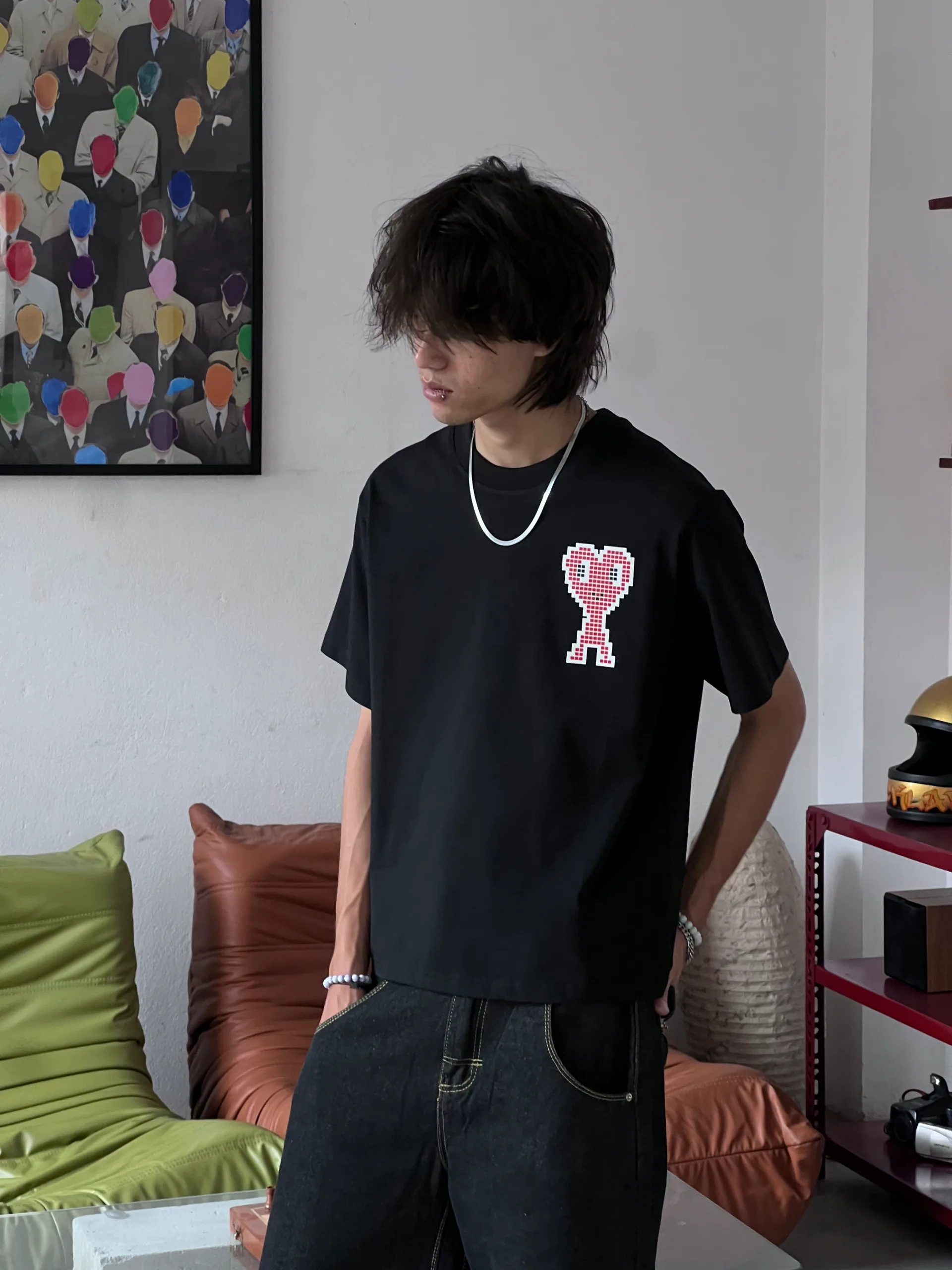 Heart Logo Crop Fit Tee