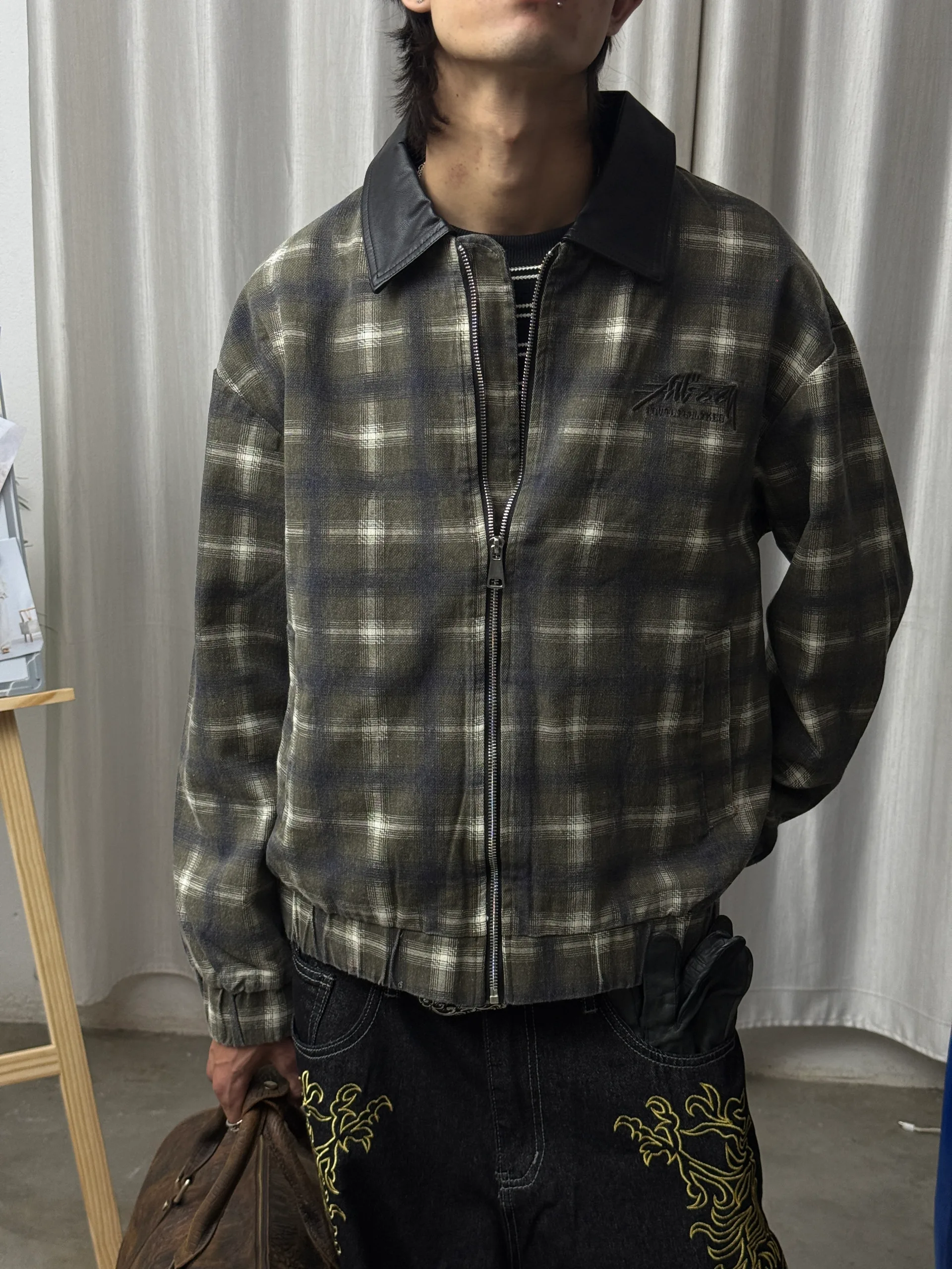 Boxy Plaid Jacket